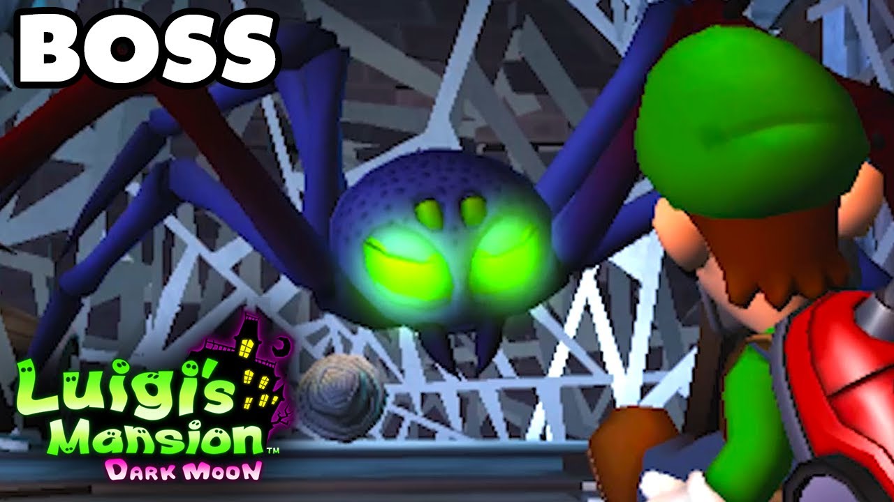 Luigi's Mansion Dark Moon - Gloomy Manor - Confront the Source Boss Fight (Nintendo 3DS)