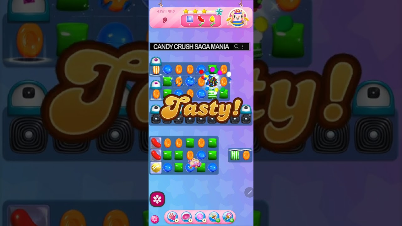 Candy Crush Saga Level 423 NO BOOSTERS ✅🔄 All Star 2024