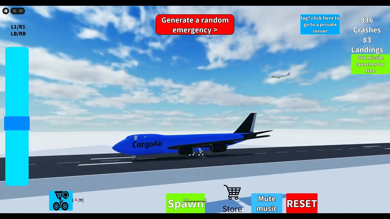 Roblox Crash or land. (Did not get griefed!!!)