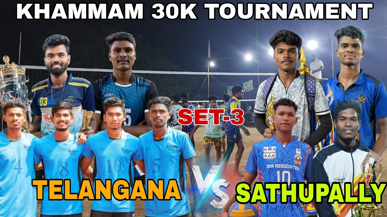 DECIDING SET 🔥 TELANGANA🆚SATHUPALLY | KHAMMAM 30K TOURNAMENT | THURRAM NAVEEN, VENKANNABABU,GANI