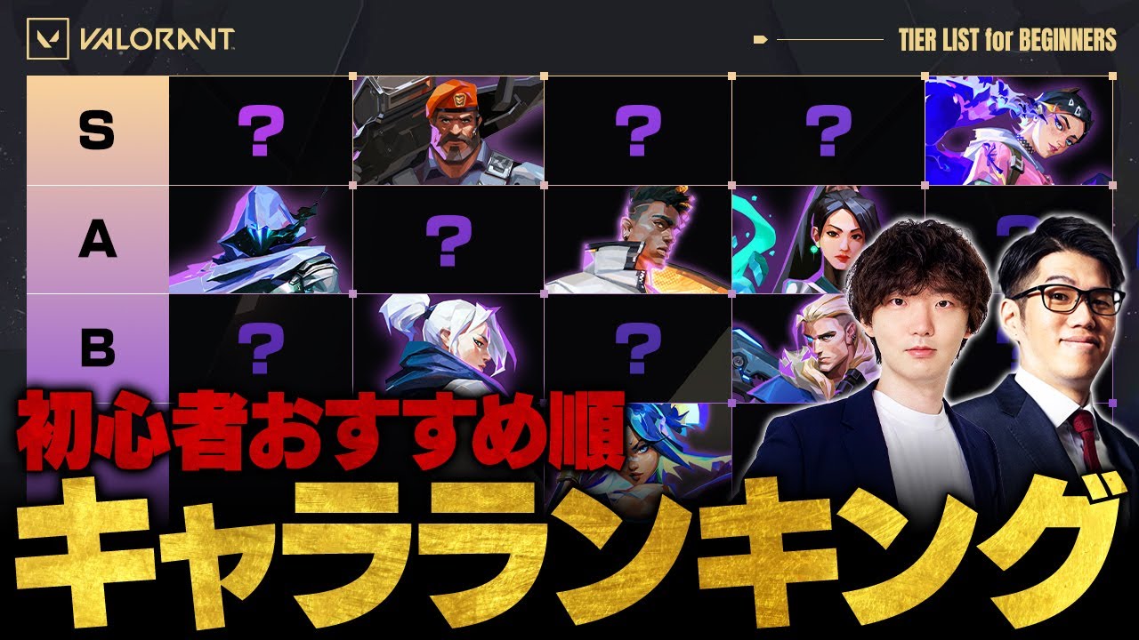 【VALORANT】初心者おすすめエージェントランキング // OooDa × TORANECO【ティアリスト】【ヴァロラント】