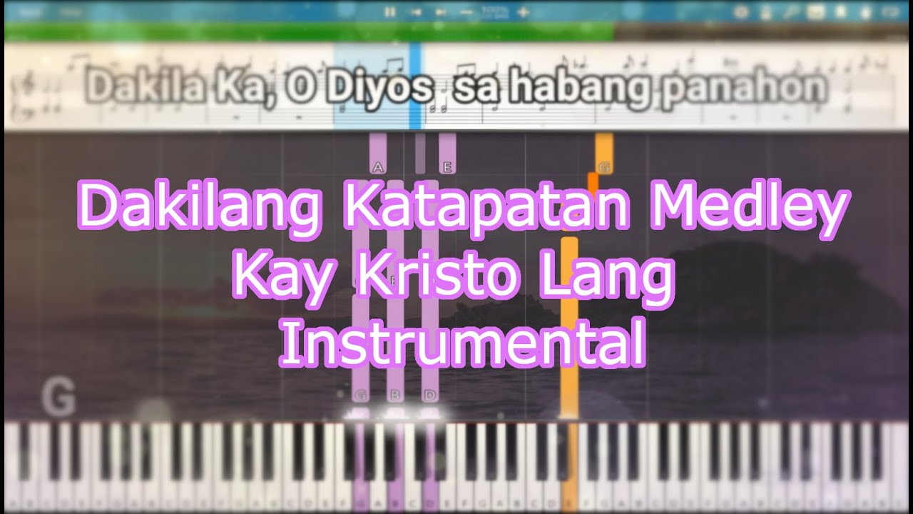 Dakilang Katapatan Medley Kay Kristo Lang Instrumental (Acoustic Cover)