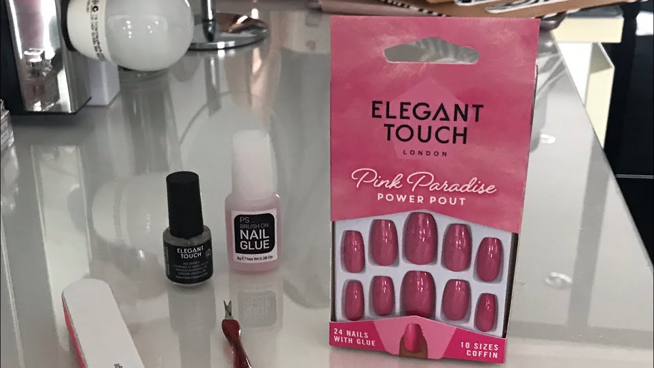 Elegant Touch Artificial Nails Tutorial |  False Nails | Stick On Nails | DIY Nails | Home Bargains