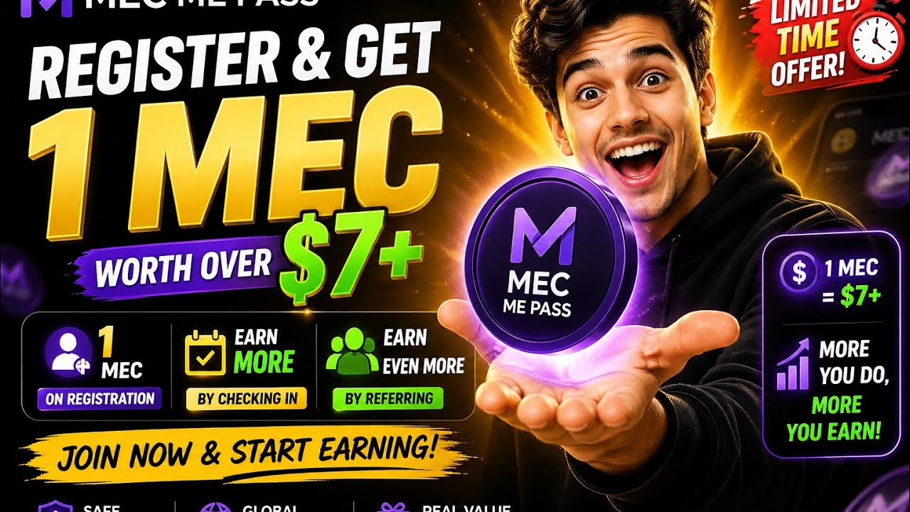 🔥 MEC Me Pass KYC Tutorial 2026 | Get 1 MEC ($7+) FREE Instantly!