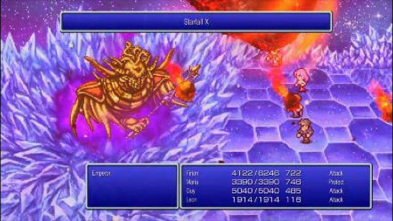 Final Fantasy 2 Pixel Remaster - Final Boss Emperor and Ending