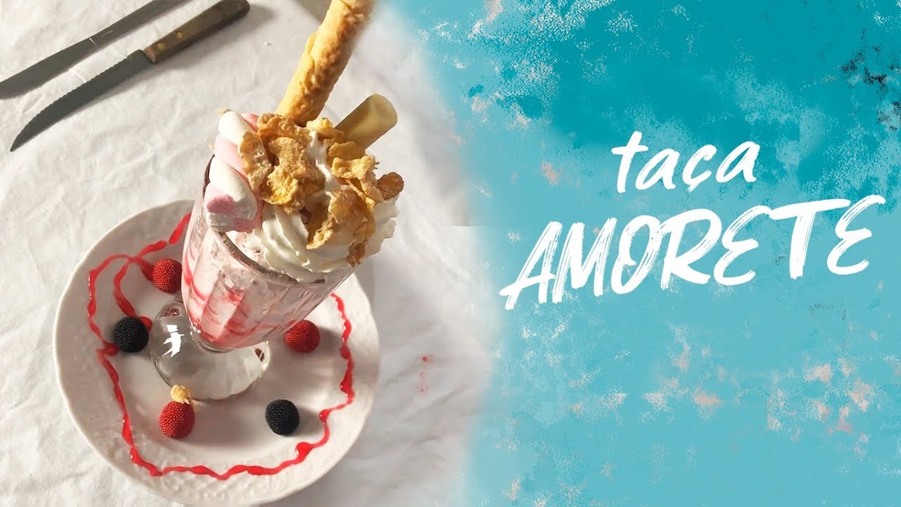 Ta&ccedil;a Amorete - Ta&ccedil;a de Sorvete Decorada - Como Fazer