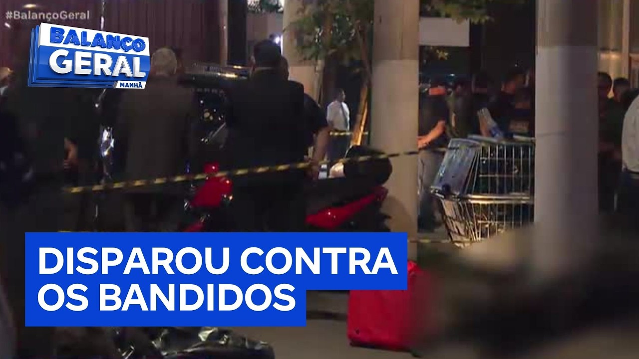 Delegado reage a assalto e atira em ladrões em bairro nobre de São Paulo