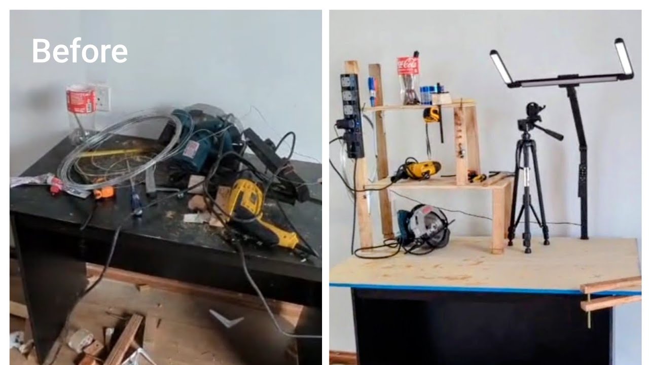 Convert an Office table into a wood-work table