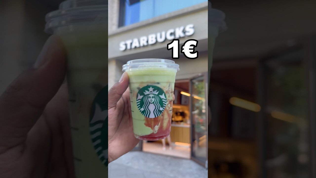 1&euro; Starbucks Erdbeer Matcha 🍵 🍓