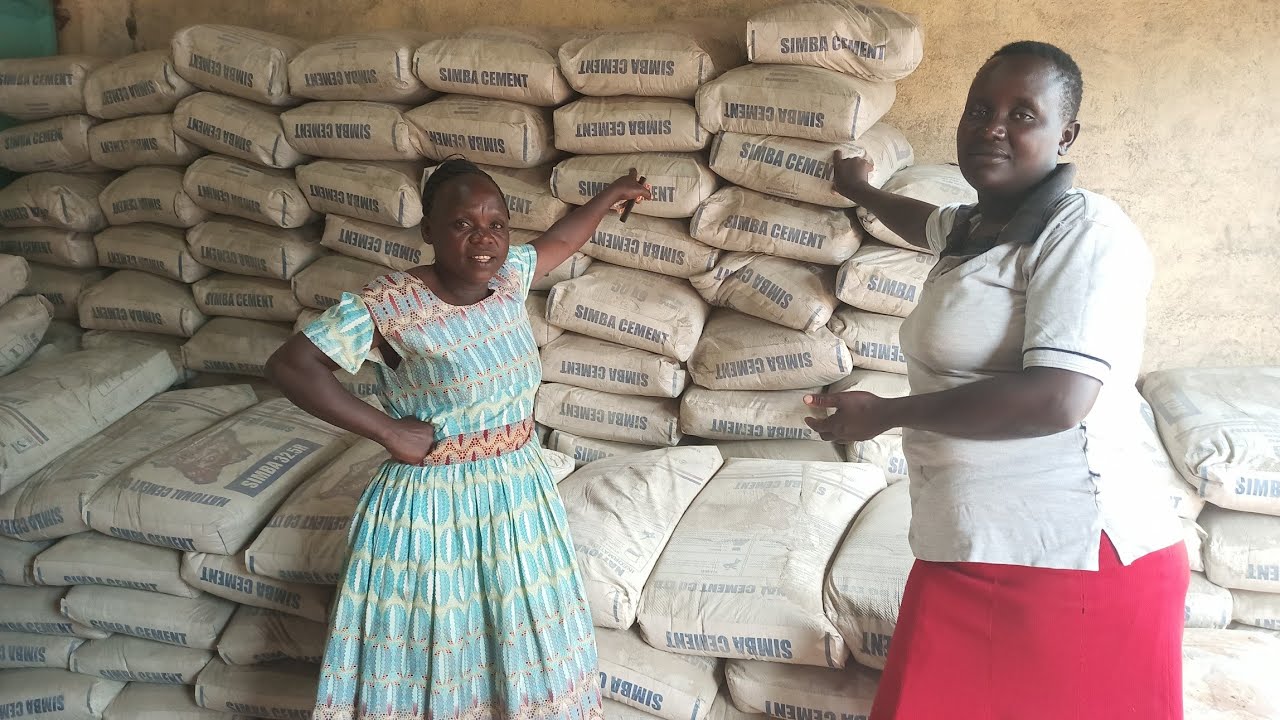 Buying bags of cement for building Dorothy's house, food stuffs+cooking rush dinner (matoke)