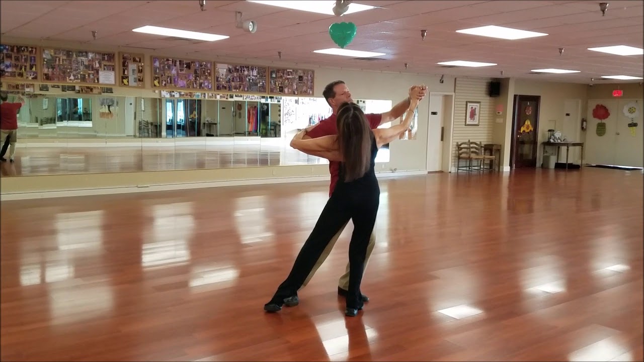 Oversway With Splash Ending to Outside Spin Waltz, Dance lesson, Waltz combination