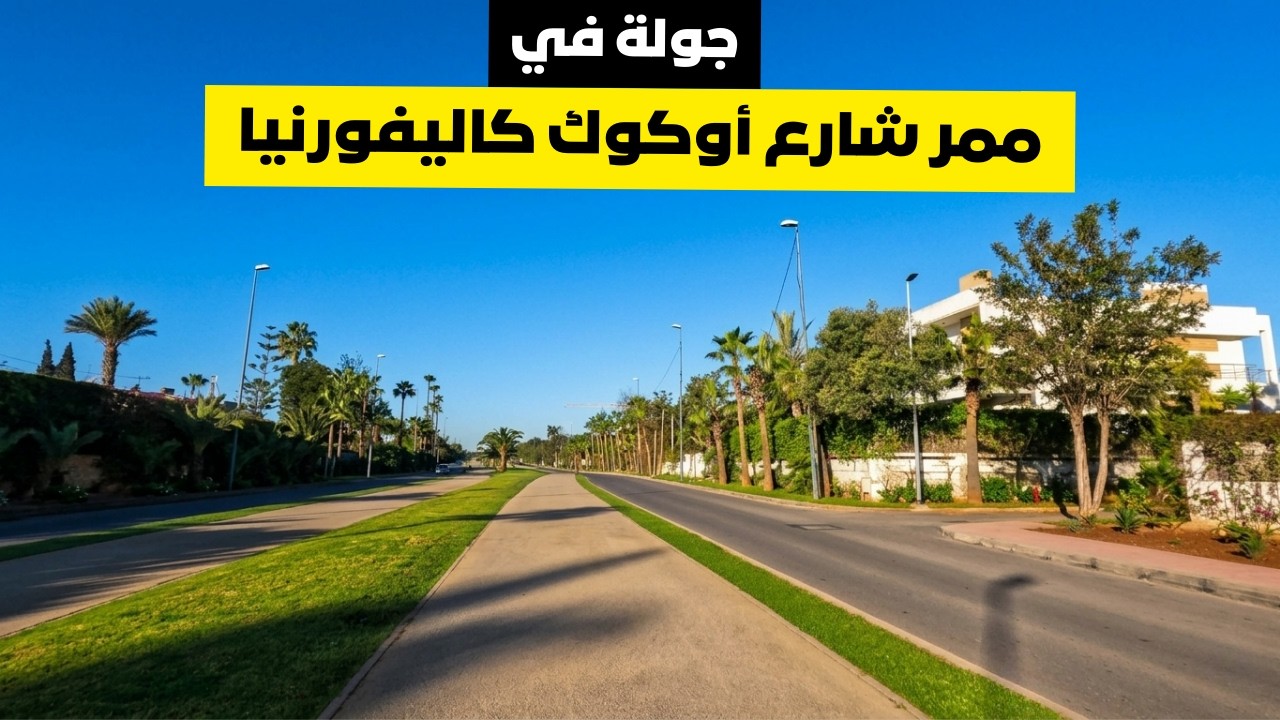 جولة في ممر شارع أوكوك كاليفورنيا في رمضان كما لم تروها من قبل - Avenue Akok promenade californie 