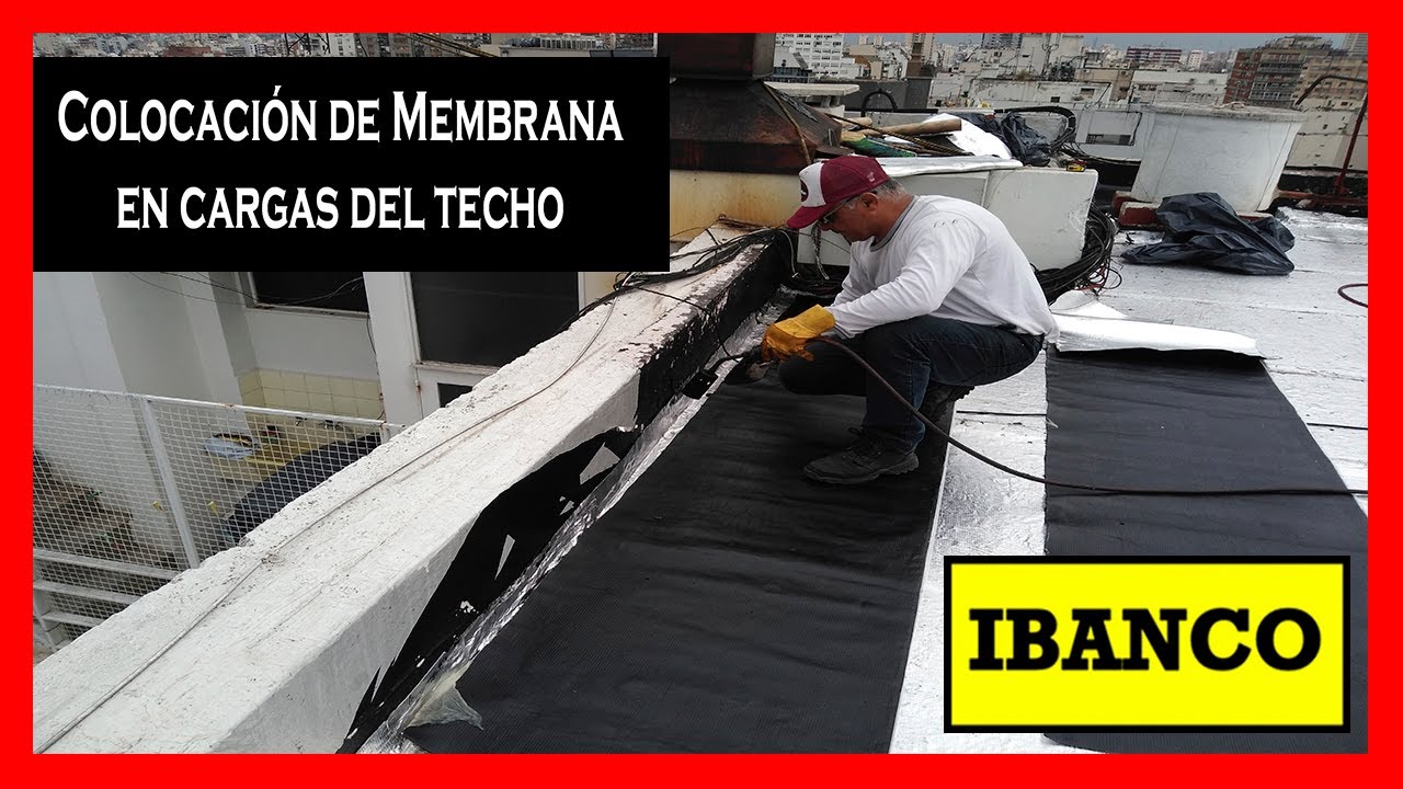 COLOCACION DE MEMBRANA EN CARGAS DEL TECHO [ Ormiflex Aluminio ] Losa - Chapa