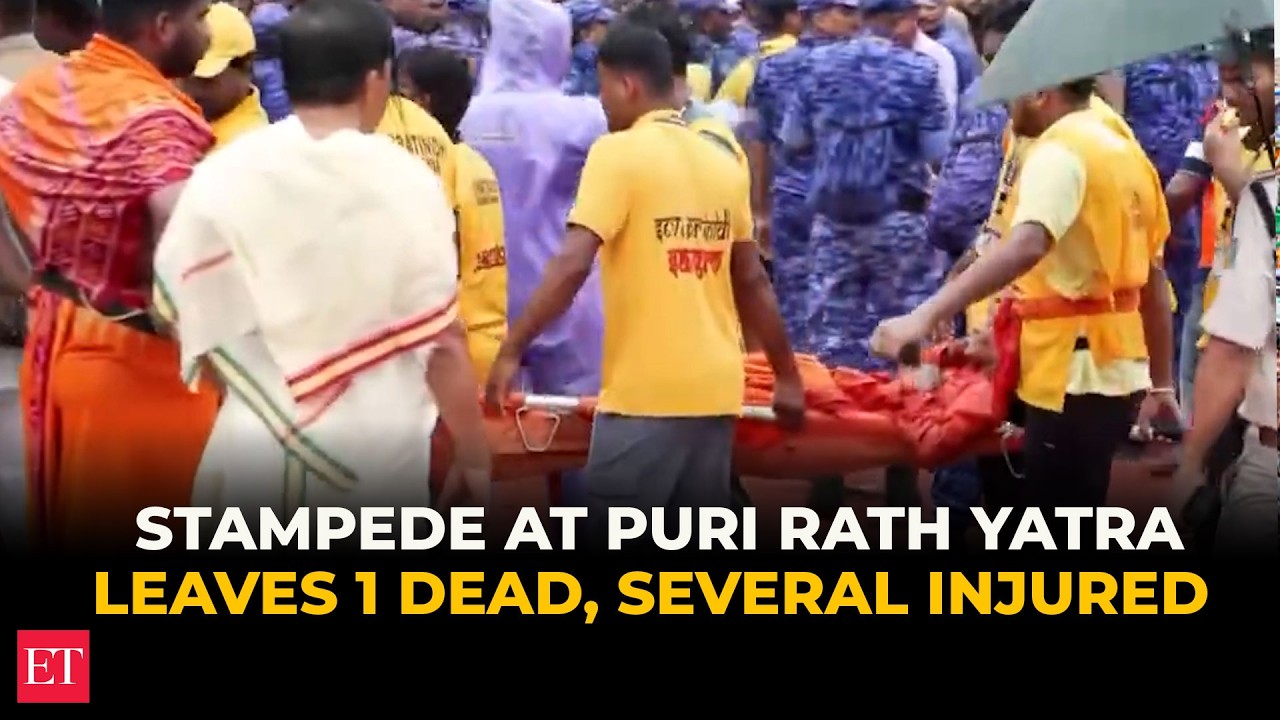 Bhubaneswar: 1 dead, several taken to hospital after crowd surge at Jagannath Rath Yatra in Puri