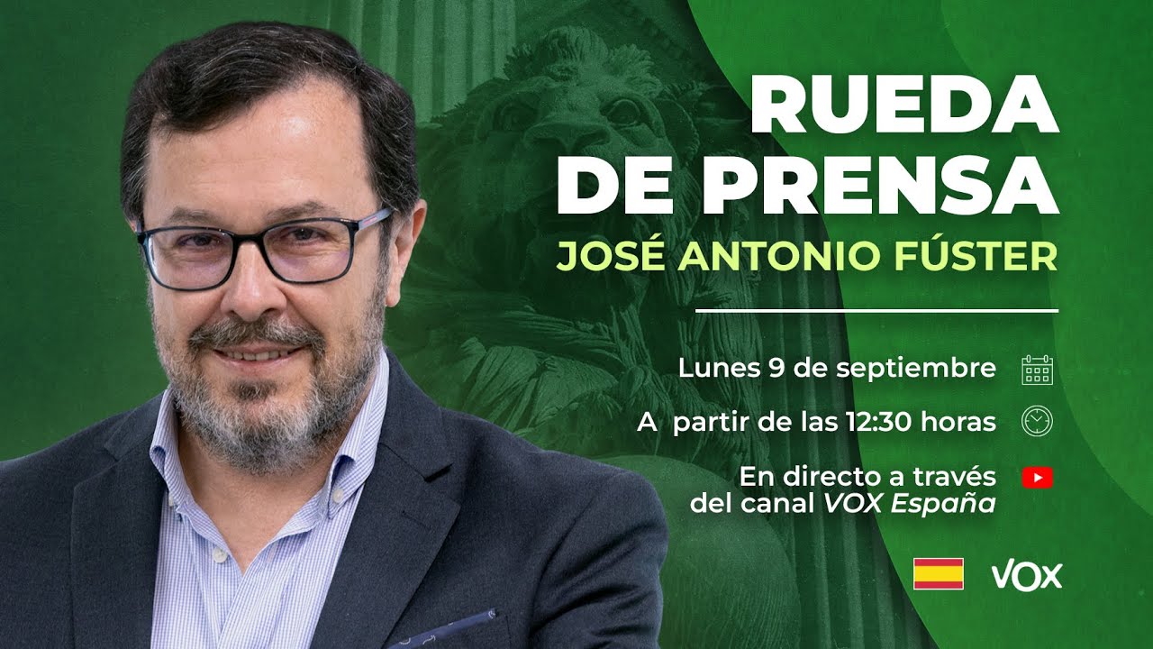 🔴 DIRECTO | Rueda de prensa de Jose Antonio Fúster