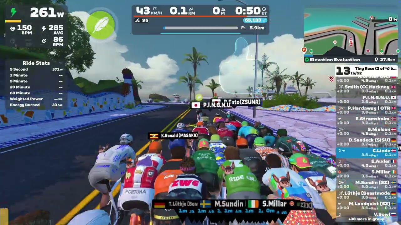 Tiny Race by Zwift Insider - Cat A 700-1000 - 28-02-2026