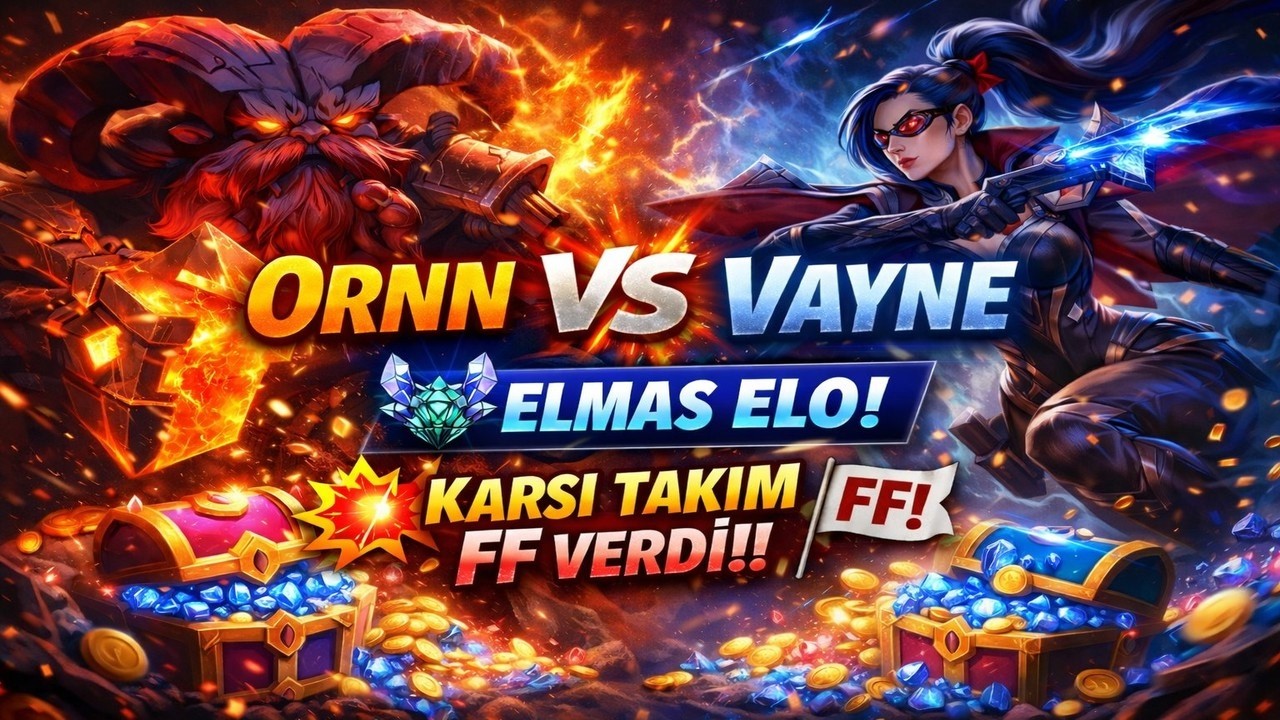 Ornn vs Vayne| Elmas Elo Top Lane Matchup| Rakip Takım FF Verdi!!