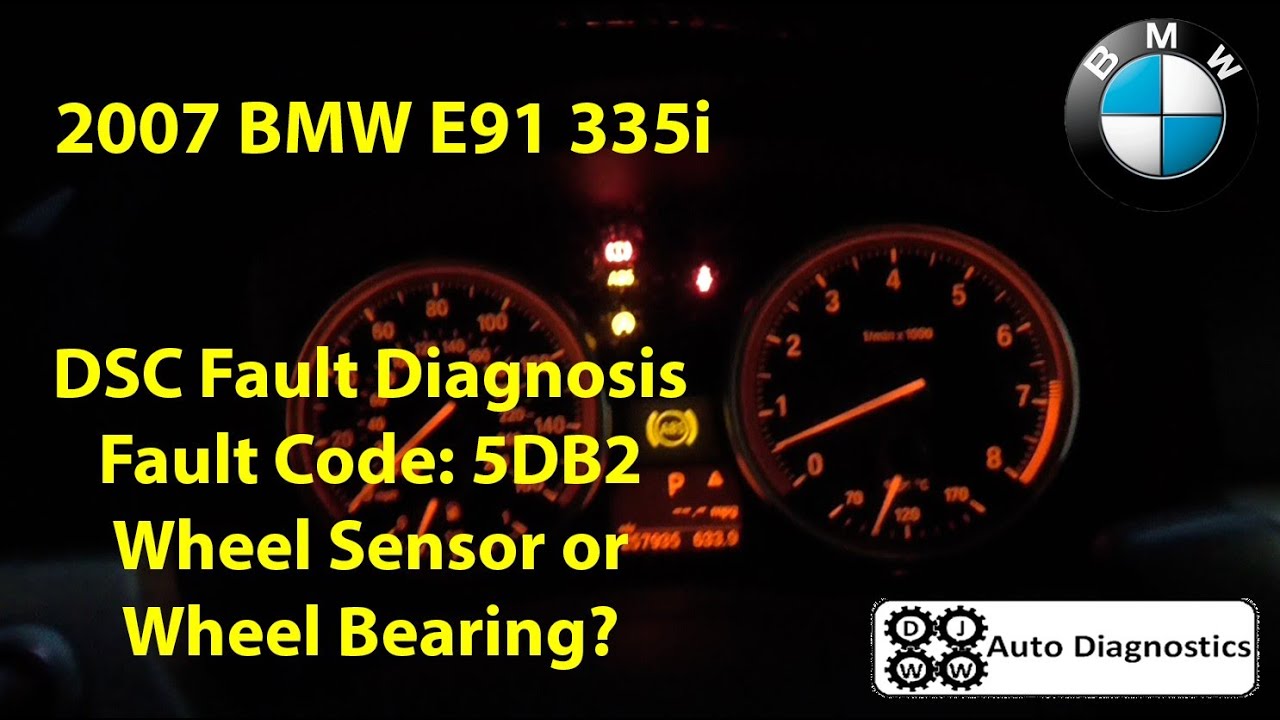 BMW 2007 E91 335i DSC Fault 5DB2 Diagnosis & Wheel Bearing Repair Part 1