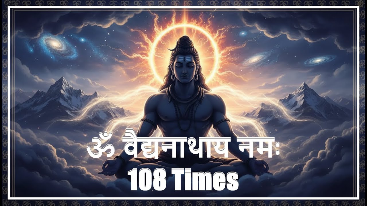 Om Vaidyanathaya Namah 108 Times | ॐ वैद्यनाथाय नमः | Baidyanath Healing & Protection Shiva Mantra