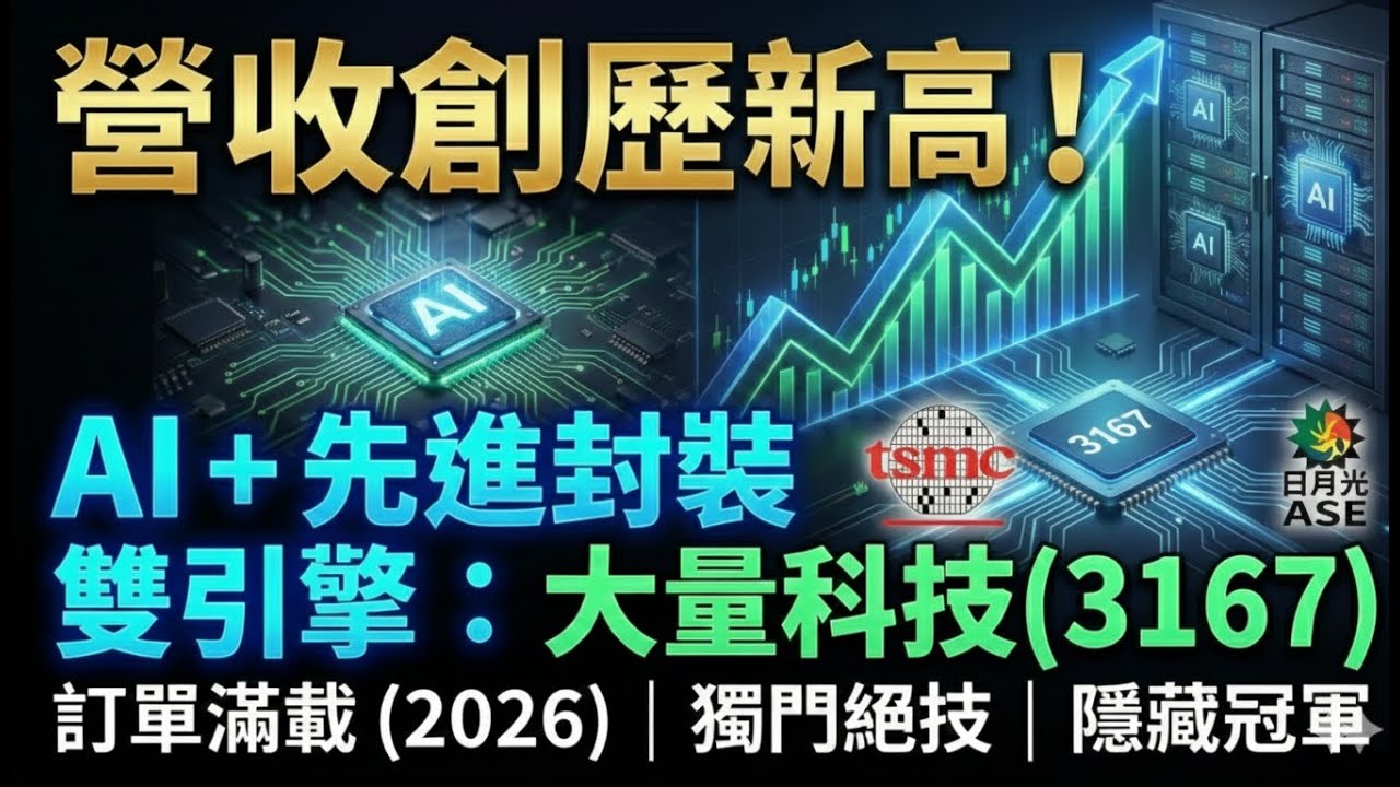 3167大量：營收創歷史新高！訂單滿到2026！為何台積電、日月光都離不開它？從PCB到先進封裝的隱藏冠軍！