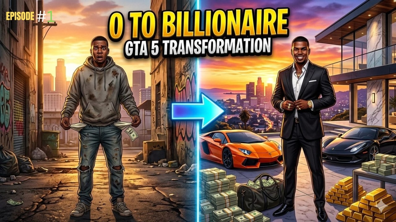 Poor to Billionaire in GTA 5 | The Beginning Episode=1