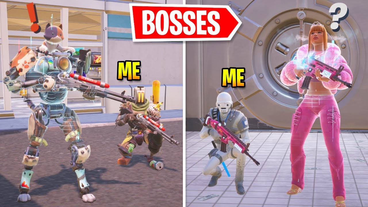 Я защитил всех мифических боссов в Fortnite