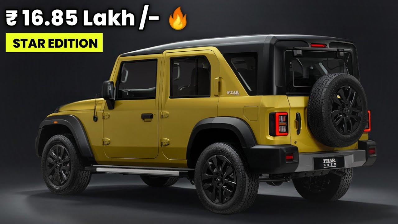 2026 Mahindra Thar Roxx Dark Edition Launched -First Look  || 2026 Mahindra Thar ROXX Star Edition