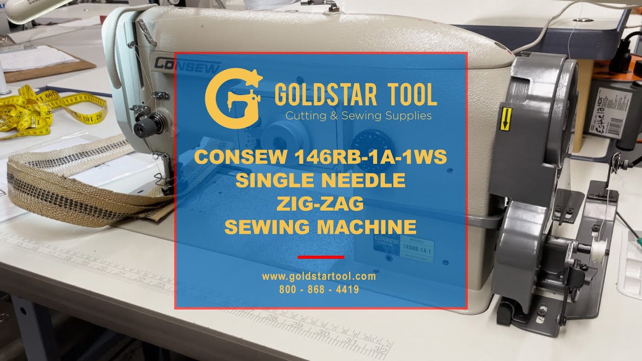Product Showcase - Consew 146RB-1A-1WS Zig-Zag Sewing Machine- Goldstartool.com - 800-868-4419
