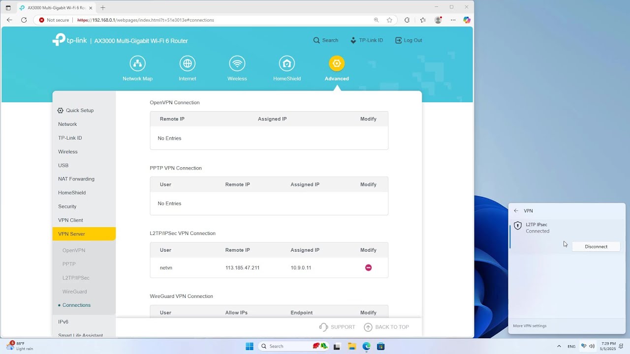 как настроить L2TP/IPsec Server на TP-Link
