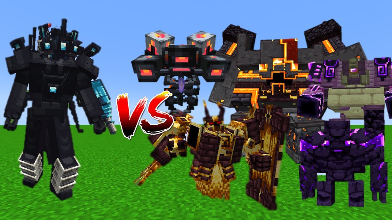 Titan Cameraman (WIP) Vs L_Ender's Cataclysm Bosses - Minecraft Mob Battle