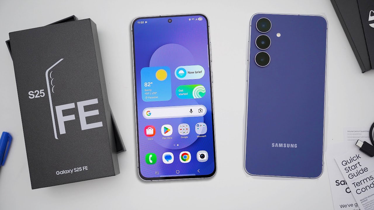 Распаковка Samsung Galaxy S25 FE, обзор и первые впечатления! (Тёмно-синий)
