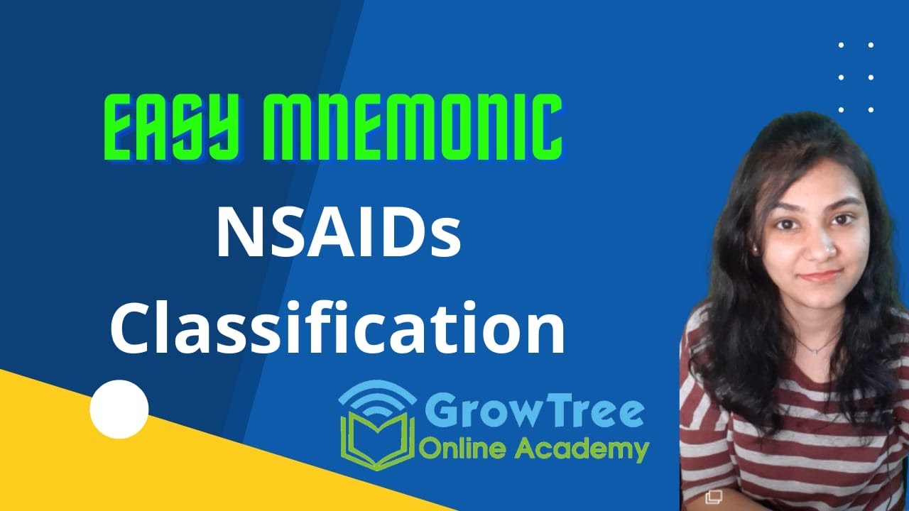 NSAIDs Classification || Easy Mnemonic || Pharmacology || Yukta Munjal Mam@growtreeonlineacademy