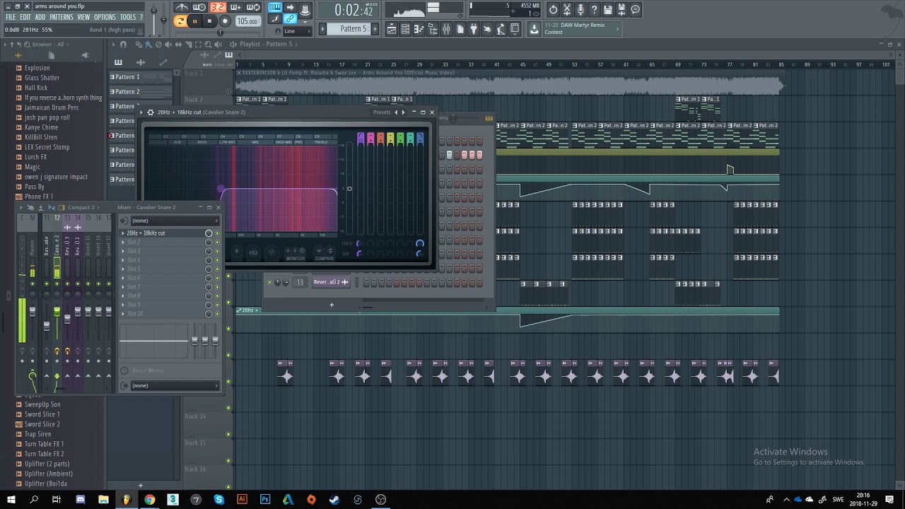 XXXTENTACION & Lil Pump - Arms Around You (FL Remake, FLP in desc only stock plugins)