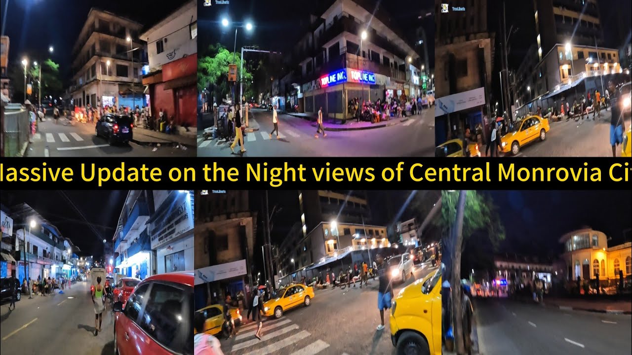 BREAKING Night View of Central Monrovia Showing Massive City Upgrades In Liberia 2025