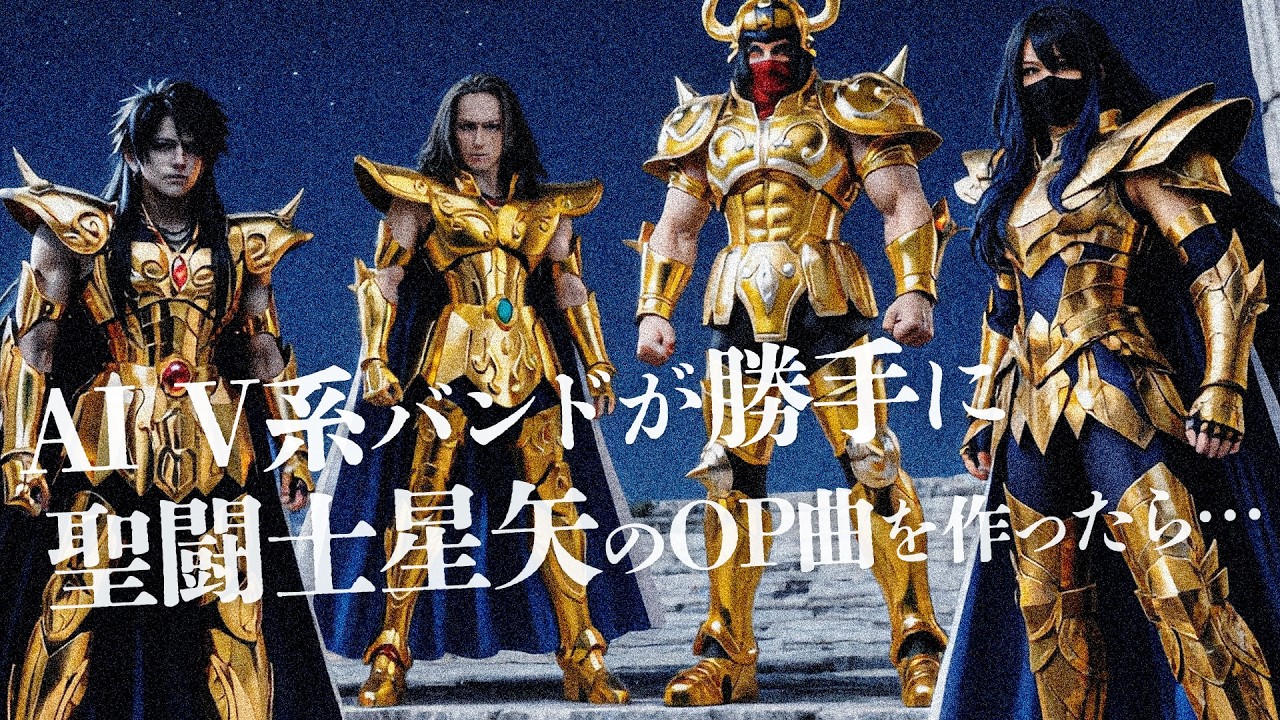 AIヴィジュアル系が、勝手に聖闘士星矢の新オープニング曲を作ったら… / HOK（AI×V系）  Lyric Video