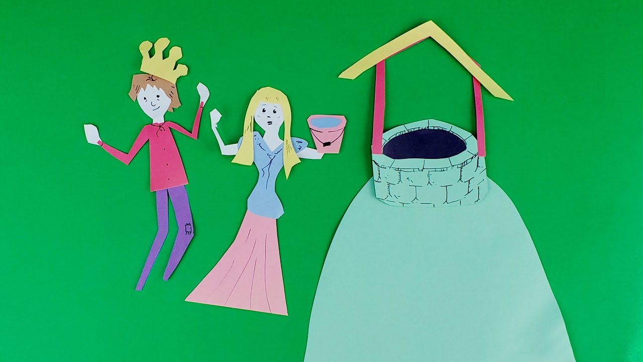 Jack and Jill Nursery Rhyme! Paper Stories For Kids