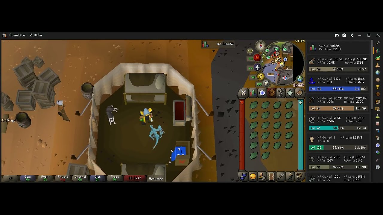 Turning new hemp hop into bolts of canvas and making bank OSRS sailing money making method #osrs
