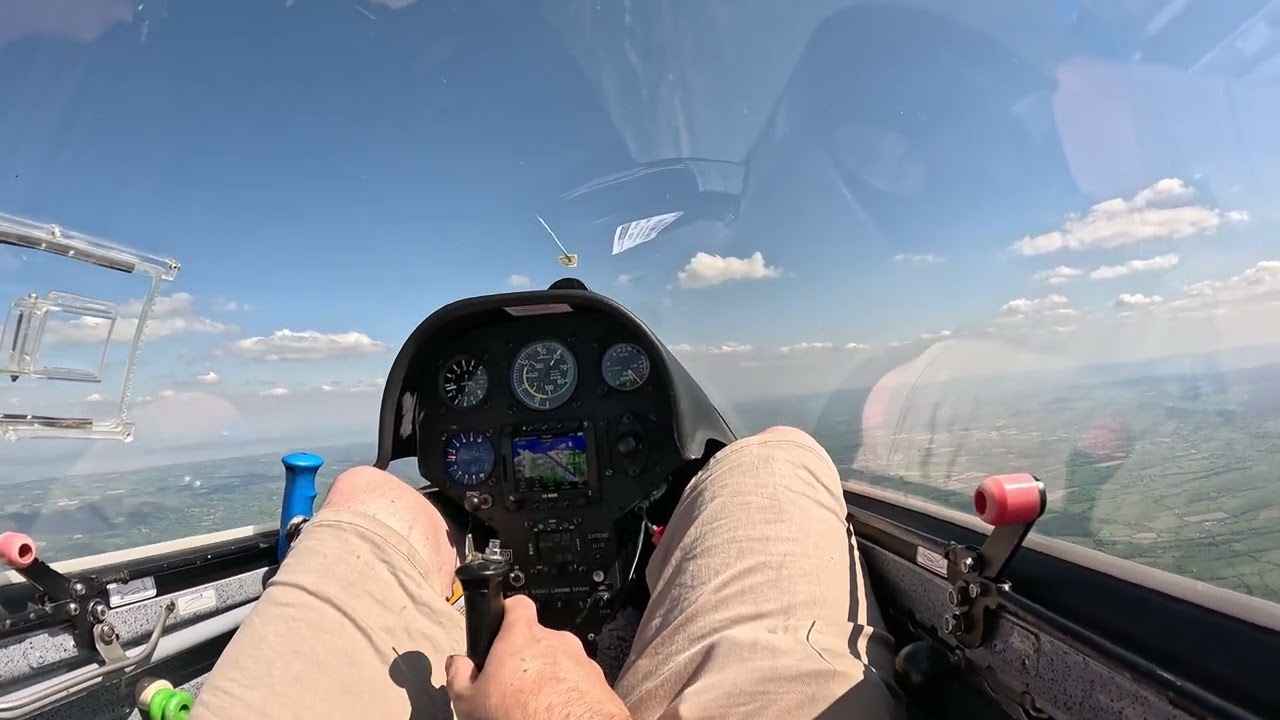 Flying home from the coast