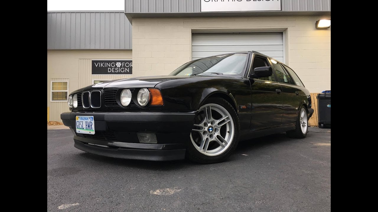 BMW V12 Straight Pipe Exhaust - Brutal V12 Swapped E34 Wagon