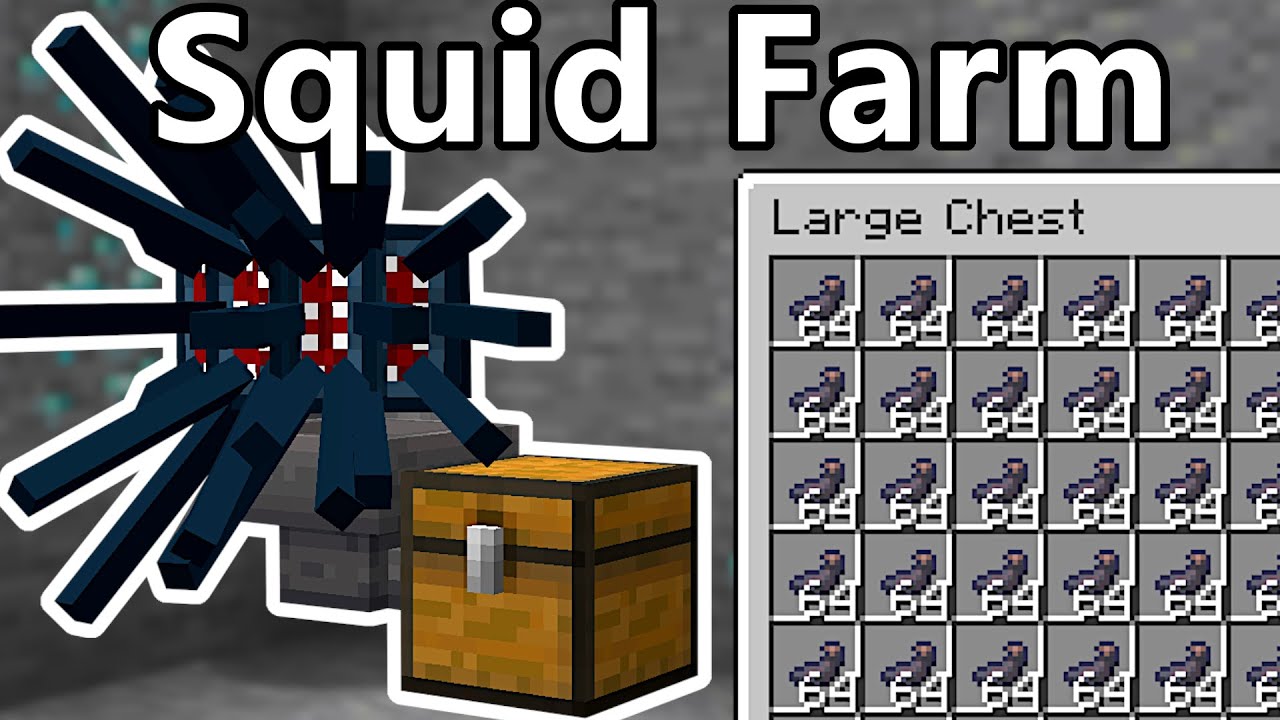 Squid Farm / Inc Sac | 5500+/hr | Minecraft 1.20+
