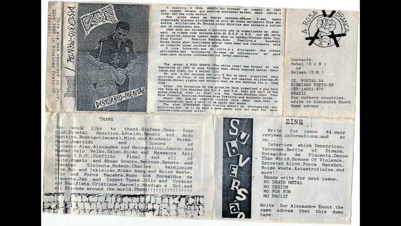 Dist&uacute;rbio Mental / Beware Of Noise &ndash; Split TAPE