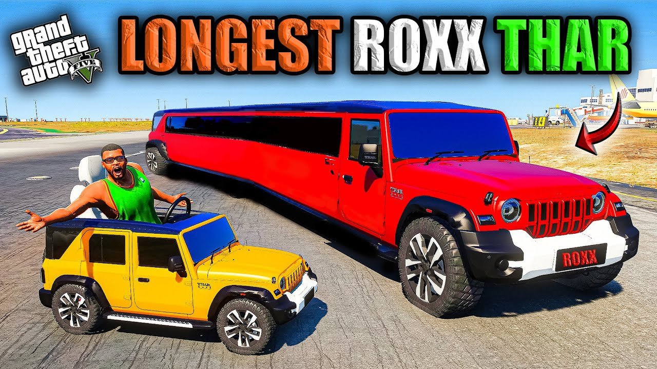 Franklin & Shinchan Buy Longest 5 Door Mahindra Thar in GTA 5 || JNK GAMER