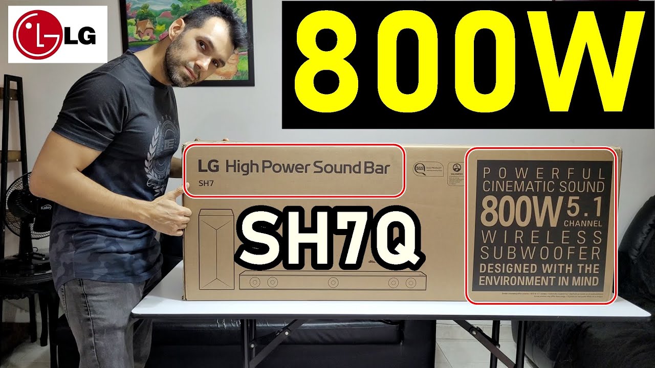 ЗВУКОВАЯ БАР LG SH7Q 800 Вт / 5.1 каналов / DTS Virtual:X / Сабвуфер 200 Вт