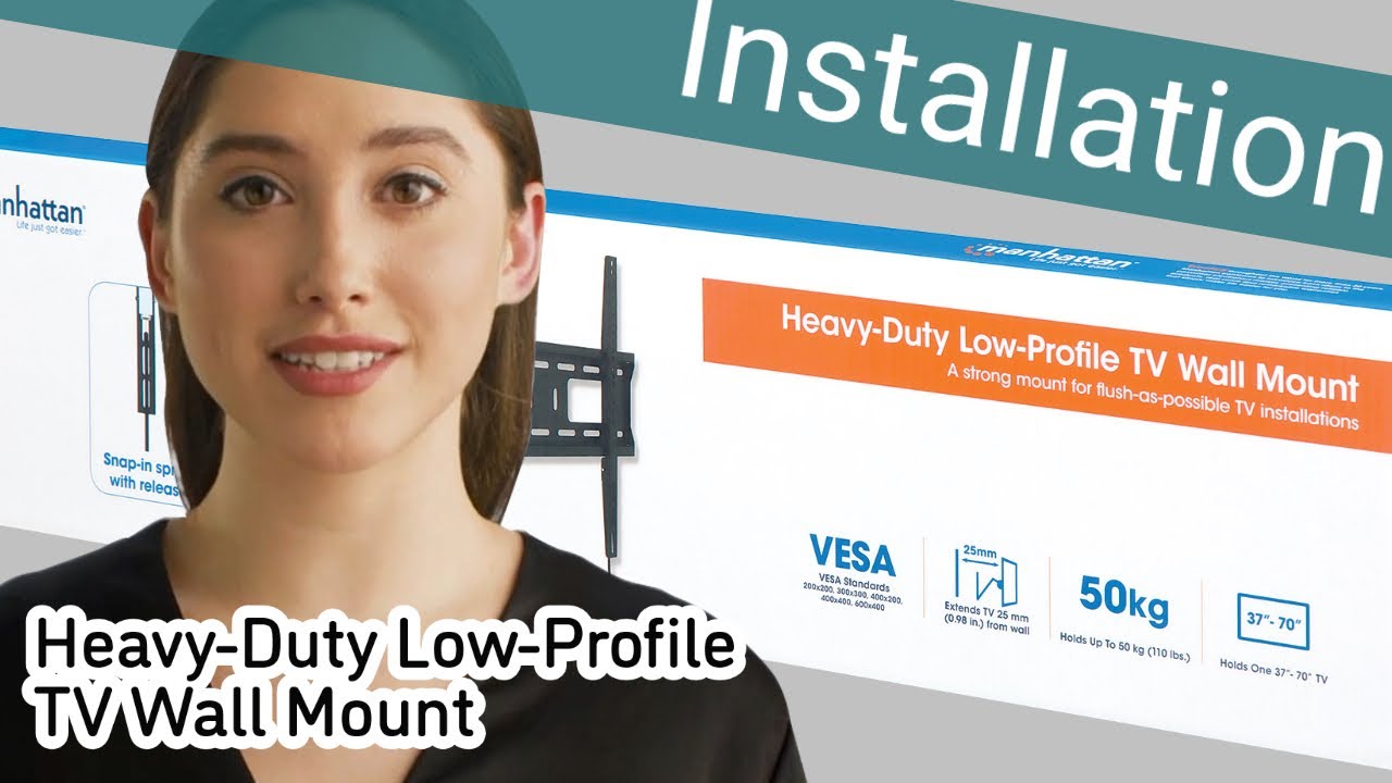 Installation: Manhattan Heavy-Duty Low-Profile TV Wall Mount Model 461986