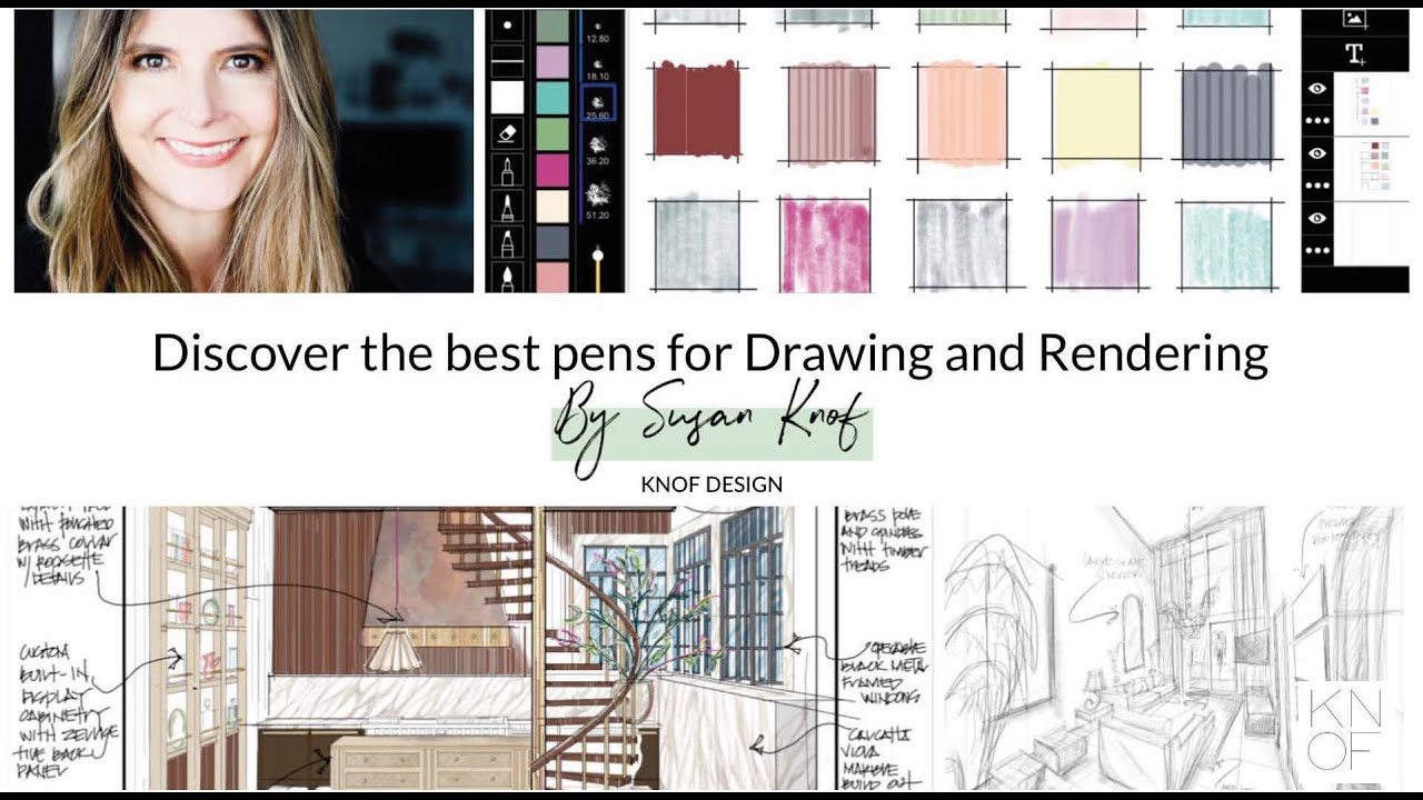 Discover the Best Pens for Drawing and Rendering using Morpholio Trace with Susan Knof