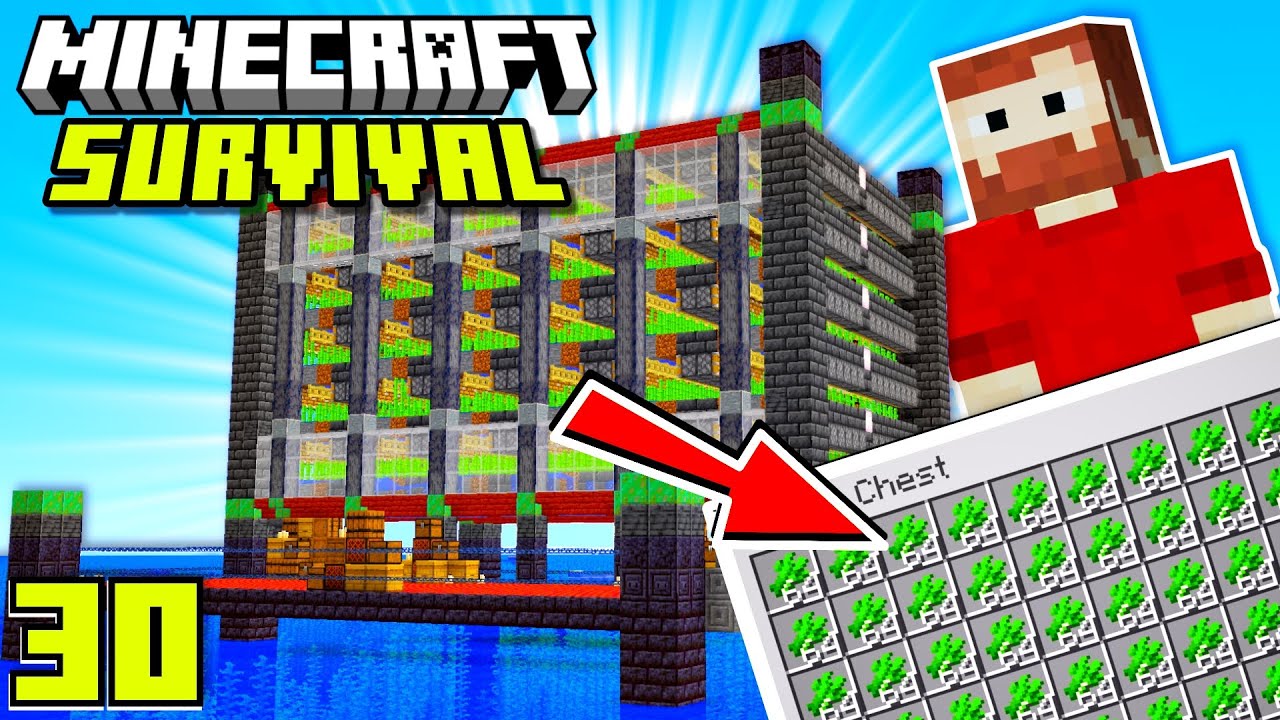 Ik Bouw De ALLERGROOTSTE SUGAR CANE FARM In Minecraft Survival!