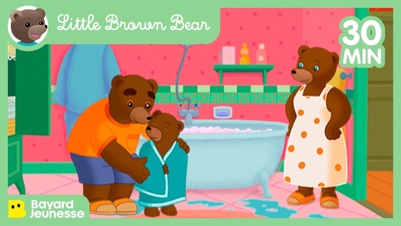 🫧 Little Brown Bear takes a bath 🫧 - Cartoon for kids