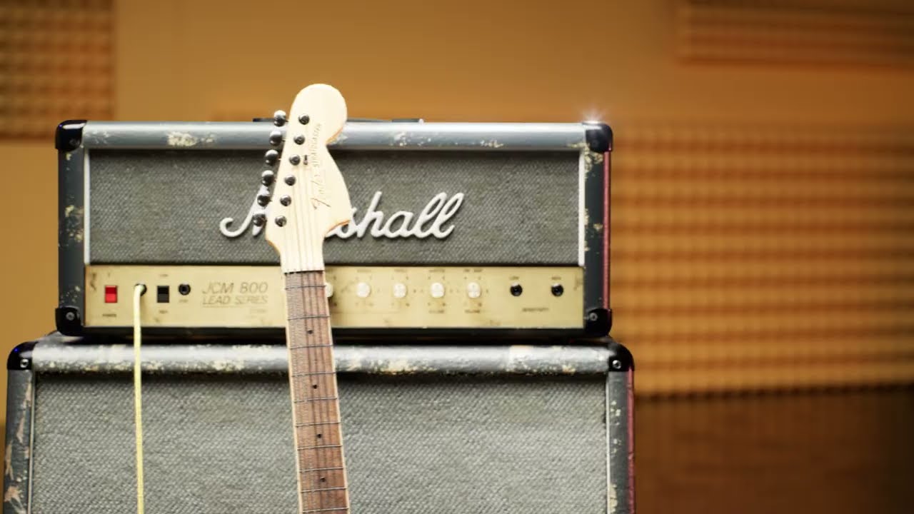 Guitar Fender Stratocaster & Marshall Combo - Tech Art