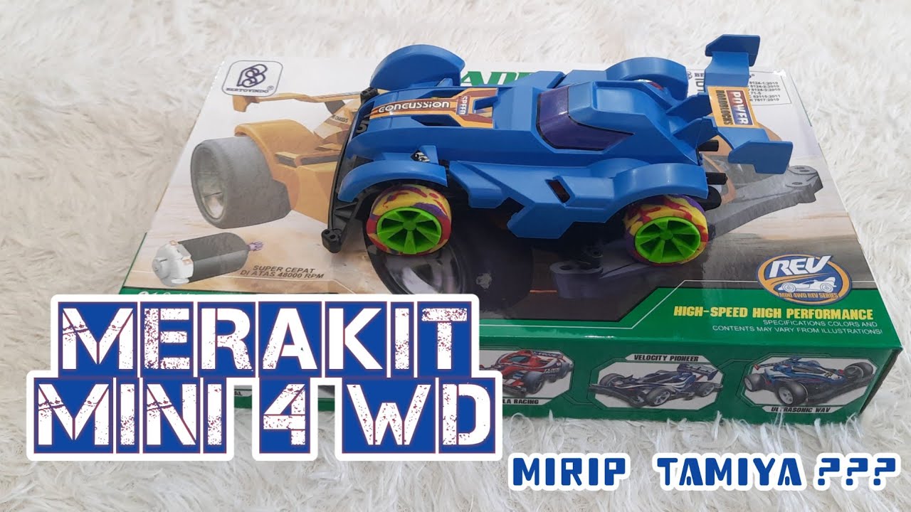 MERAKIT MINI 4 WD Bertoyindo (mirip) TAMIYA?!! | Koleksi Mainan - Oemah Doelanan El Baraka