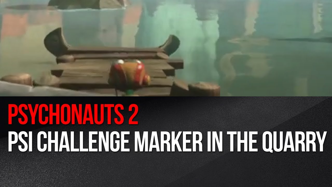Psychonauts 2 - PSI Challenge Marker in The Quarry